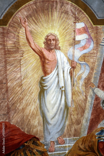 Historische Malerei, Darstellung von Christus dem Auferstandenen