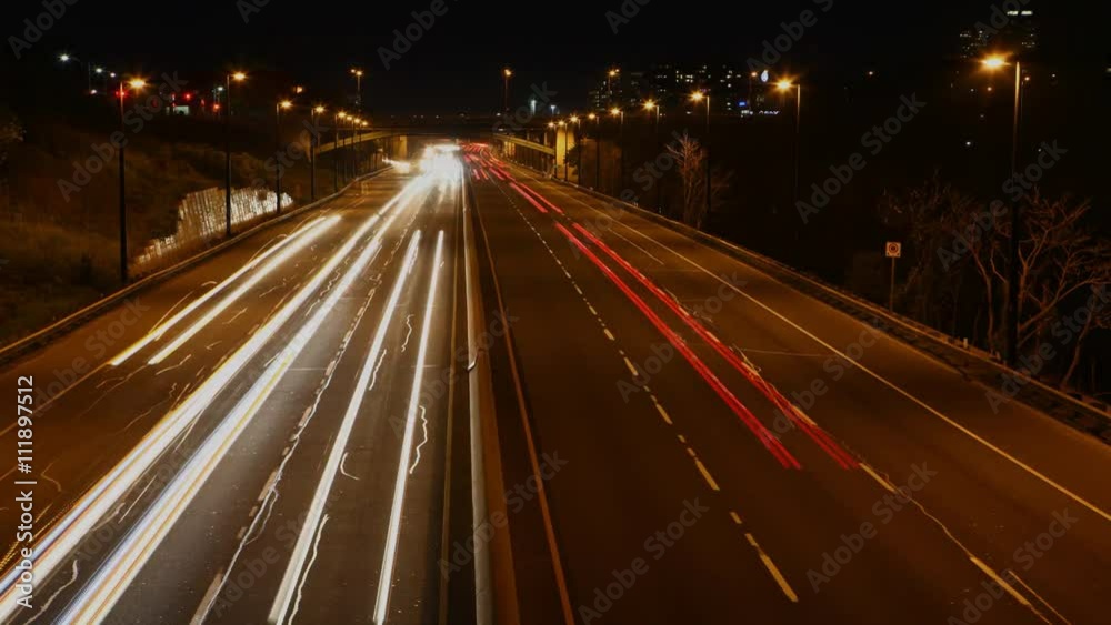 4K UltraHD Timelapse of night traffic in Toronto, Canada 4K UltraHD Timelapse of night traffic in Toronto, Canada