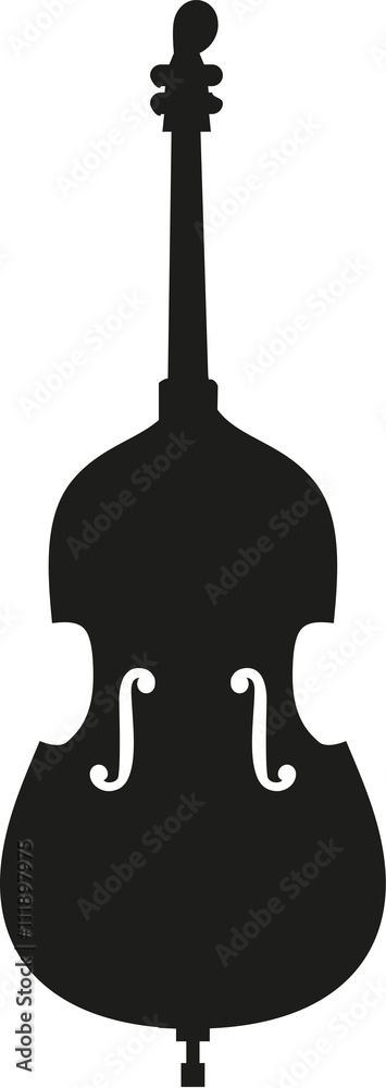 Contrabass silhouette Contrabass silhouette