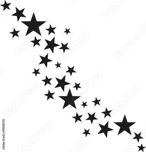 Wave with many stars