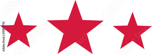 Three stars red
