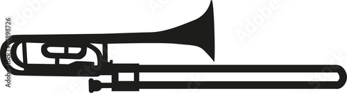 Trombone silhouette photo