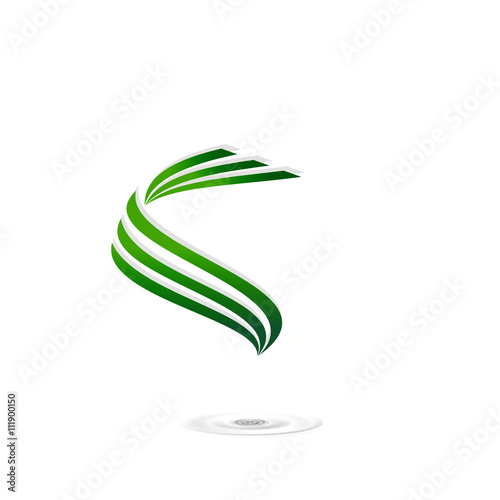 logo leaf green icon