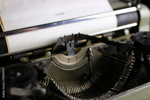 retro typewriter letter photo