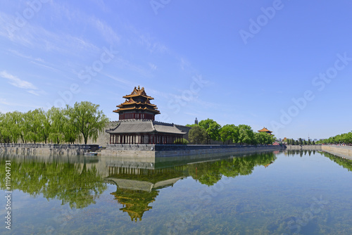 The imperial palace watchtower  in Beijing  China