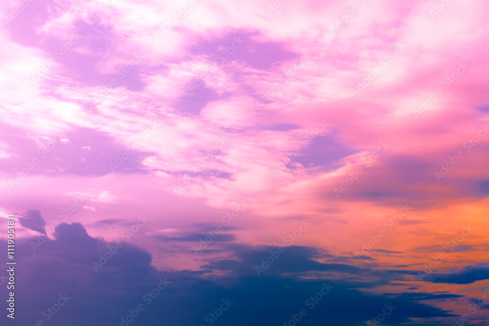 Fototapeta premium Abstract blur of blue sky and cloud