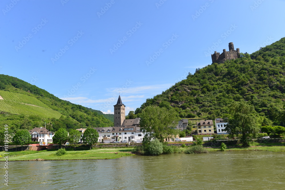 Burg Maus im Mittelrheintal bei Sankt Goarshausen