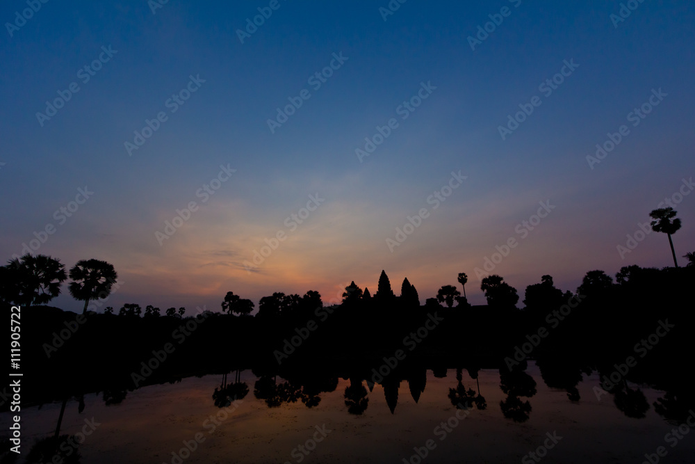 Early dawn at Angkor Wat