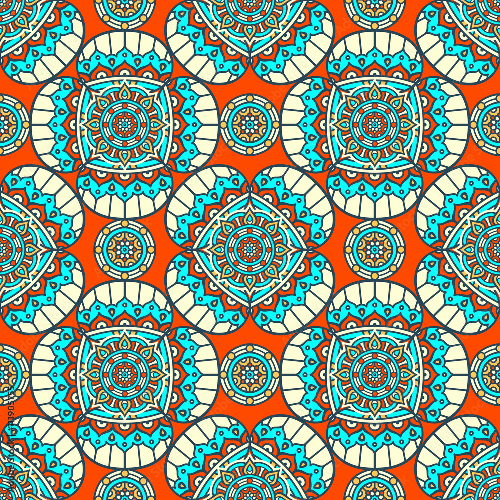 Ethnic floral seamless pattern Ethnic floral seamless pattern