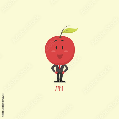 Apple costume character kids