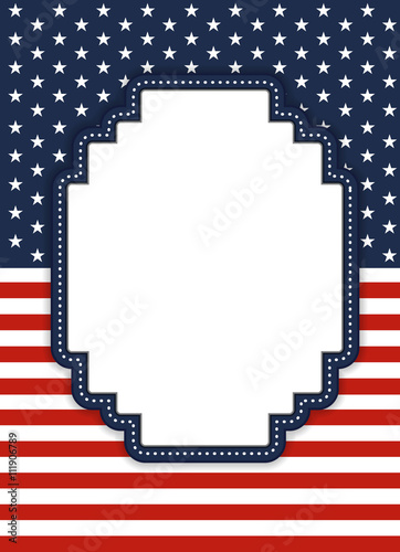 4th of July independence day background. Easy to edit. Perfect for invitations or announcements.
