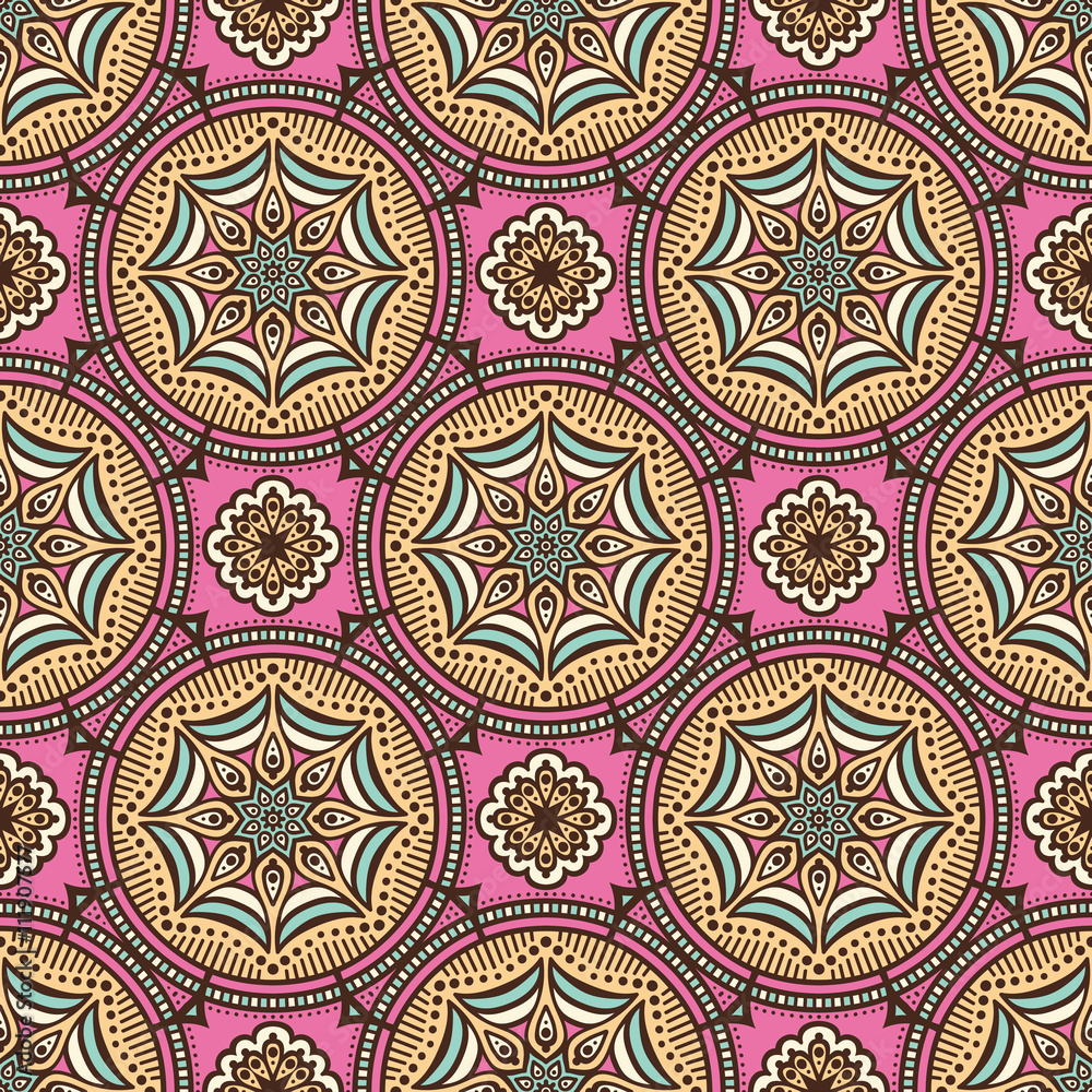 Ethnic floral seamless pattern Ethnic floral seamless pattern