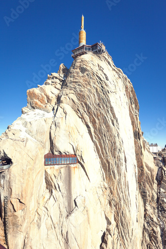 View of the Aiguille du Midi, Chamonix, France