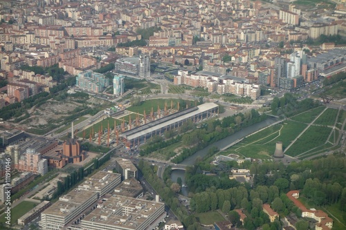 Aerial view of Turin