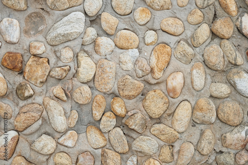 Cobble stone wall texture.