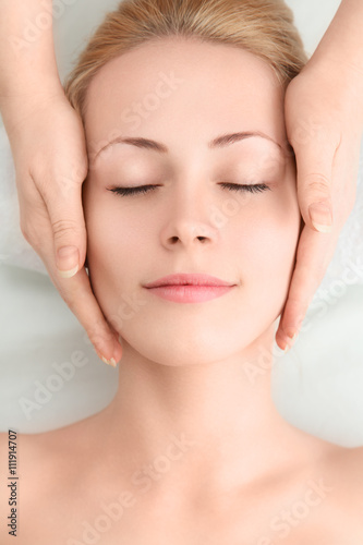 Young woman in SPA