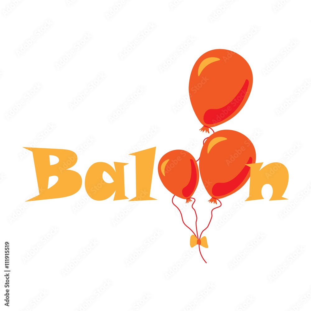 Logo for balloon company
illustration of logo for the company selling holiday balloons with helium
