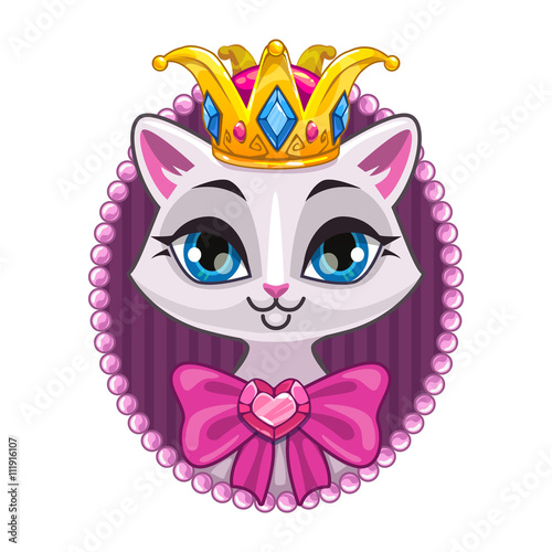 Cute beautiful princess kitty portrait