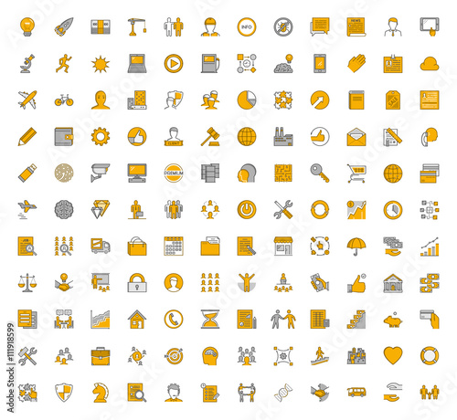 Line vector icons for web