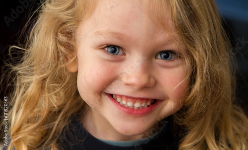close up of a smiling child