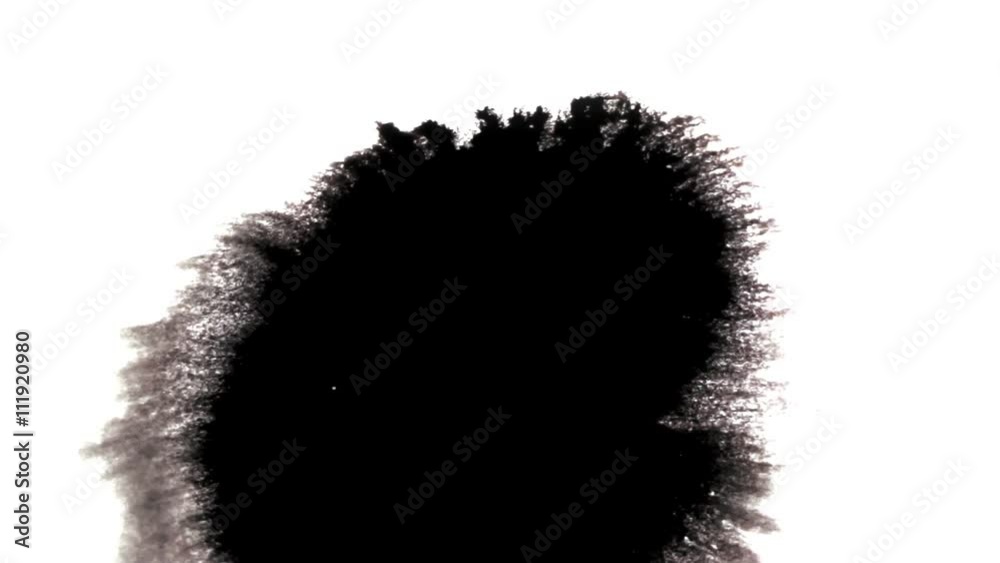 ink drop with an organic flow