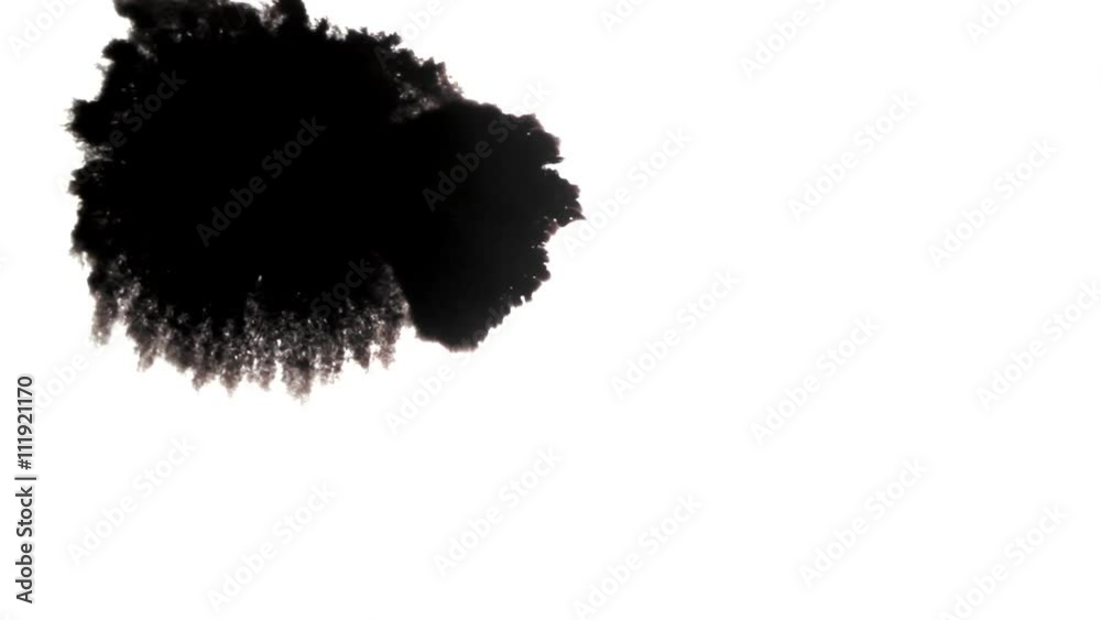 ink drop with an organic flow