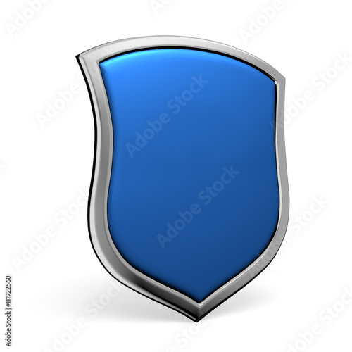 Free Download Blue shield on white - GFXLoad