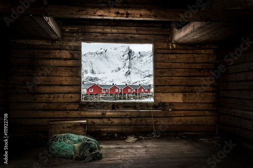 Obraz na płótnie Un quadro ad Hamnoy - Isole Lofoten w salonie