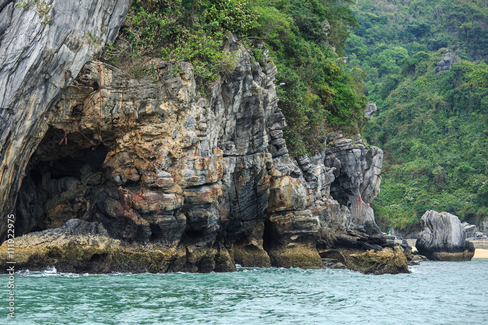 Beautiful scenery Vietnam mountains water landscape rocks