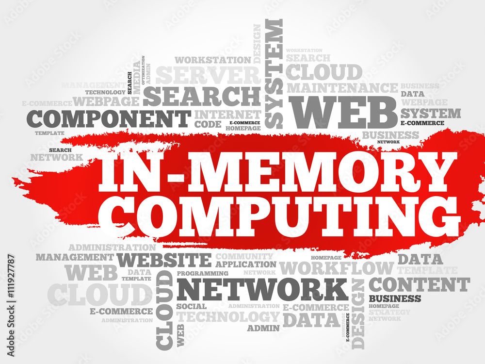 In-Memory Computing word cloud concept