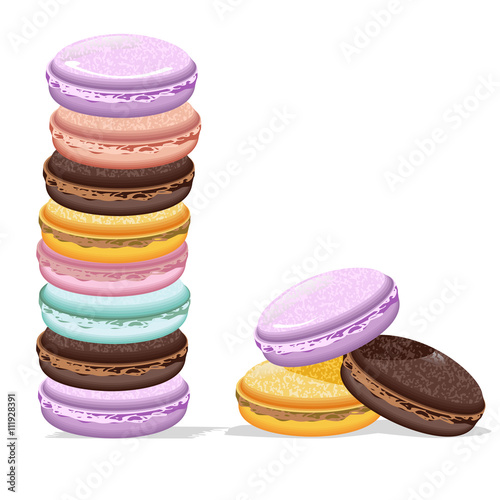 Colorful cookies Macaroons