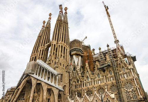 Barcelona, Spain. Sagrada Familia Church, Gaudi