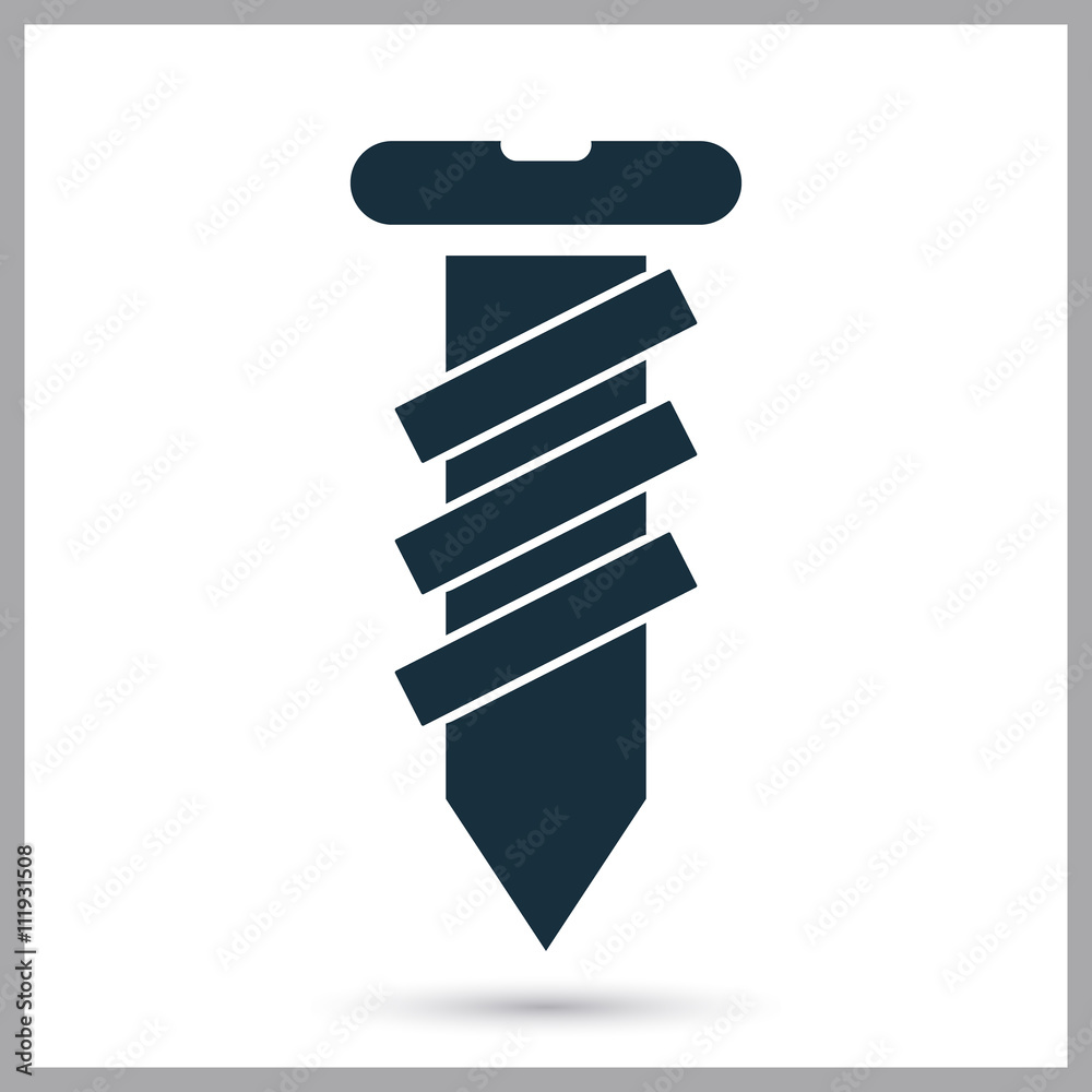 Fototapeta premium Screw icon on the background