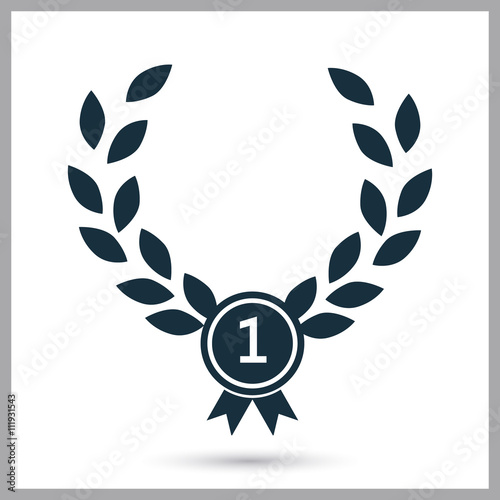 Horse racing award icon on the background