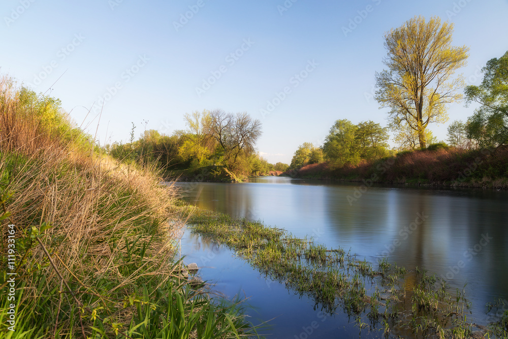 Confluence of rivers Odra and Olše Confluence of rivers Odra and Olše