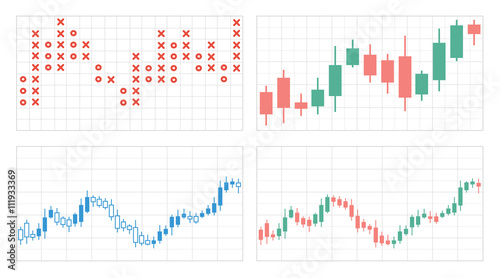 Set of flat graphs and charts with a grid