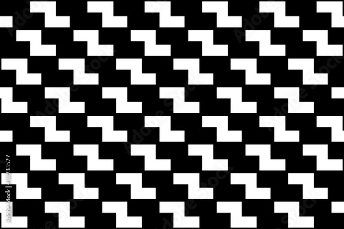 Vector modern abstract geometry tetris pattern. black and white seamless geometric background . subtle pillow and bed sheet design. creative art deco. hipster fashion print