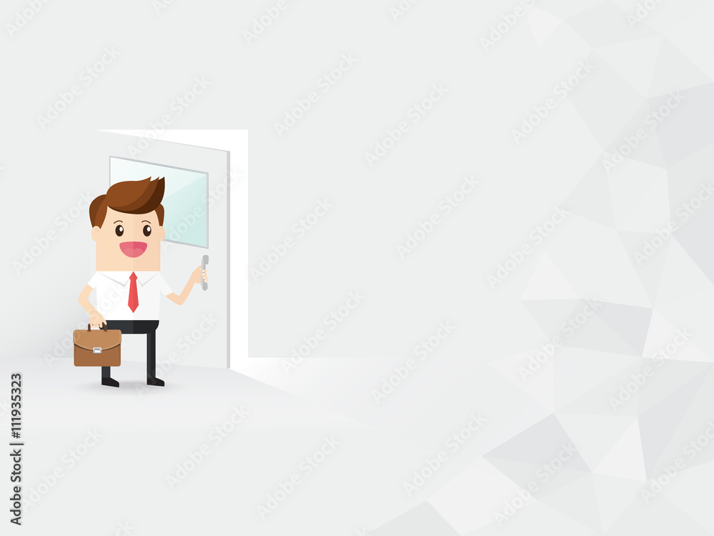 businessman with briefcase hold handle open door, manager room, interview, opportunity, promote. copy space businessman with briefcase hold handle open door, manager room, interview, opportunity, promote. copy space