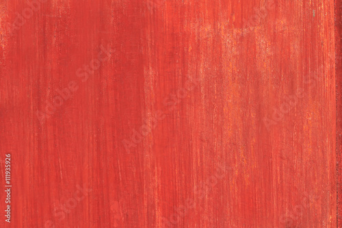 Wooden orange red background texture with faded paint