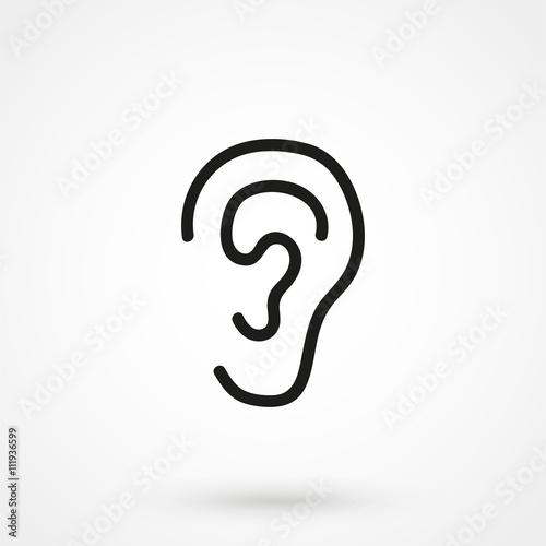 ear icon vector
