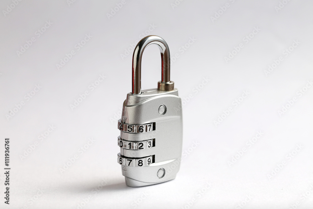 Password lock on white background Password lock on white background