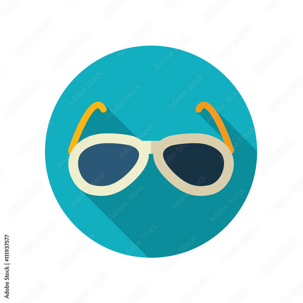 Sunglasses flat icon. Summer. Vacation Sunglasses flat icon. Summer. Vacation