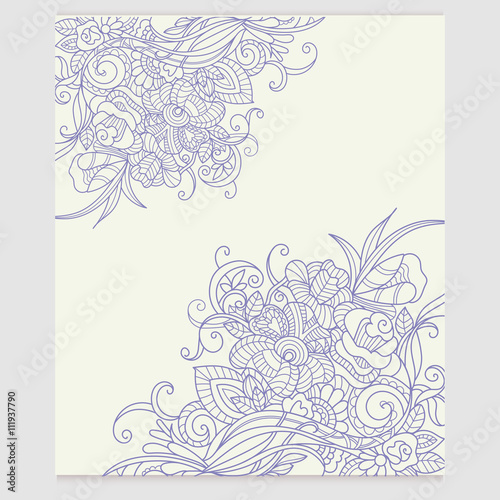 Yoga gift certificate. Vector template for design