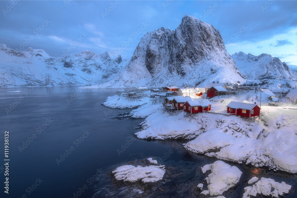 Hamnoy all'ora blu