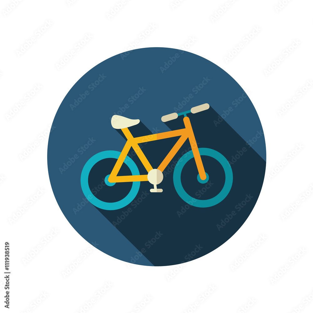 Bicycle flat icon. Summer. Vacation