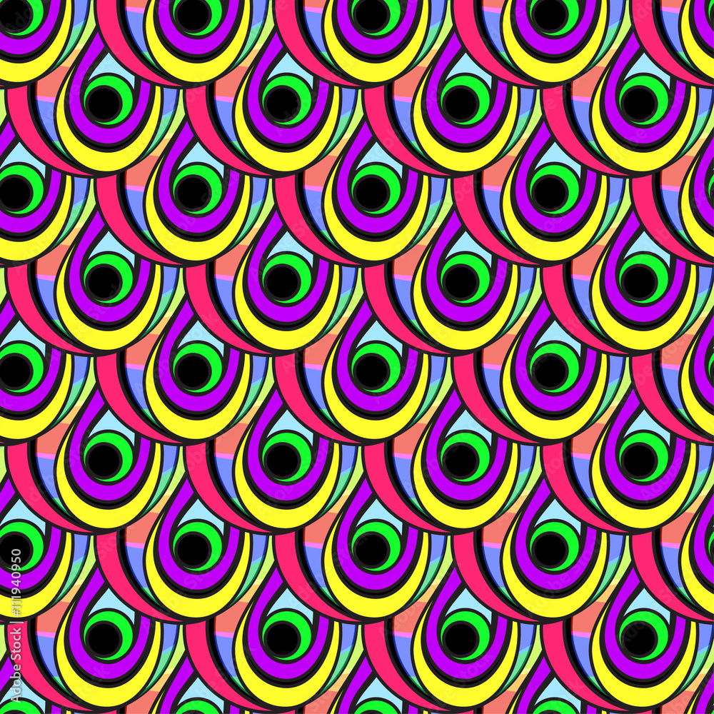 Bright colored seamless pattern