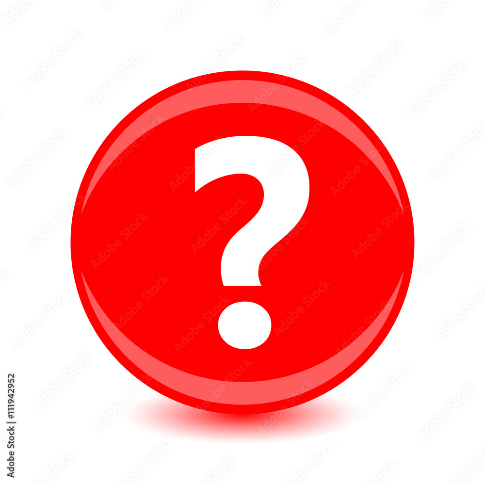 Question icon on red background. Vector illustration. Question icon on red background. Vector illustration.