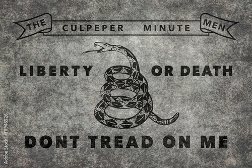 The Culpeper Minutemen flag, Worn distressed version