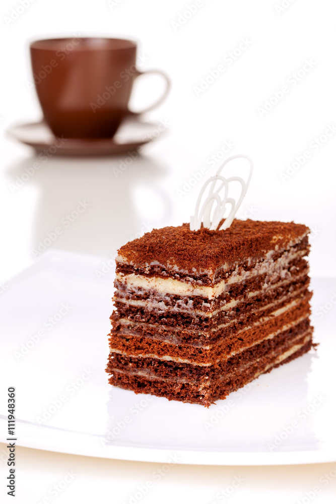 piece of cake on a white background piece of cake on a white background