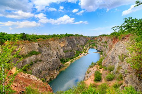 Old lime quarry, Big America (Velka Amerika) near Prague, Czech Republic photo